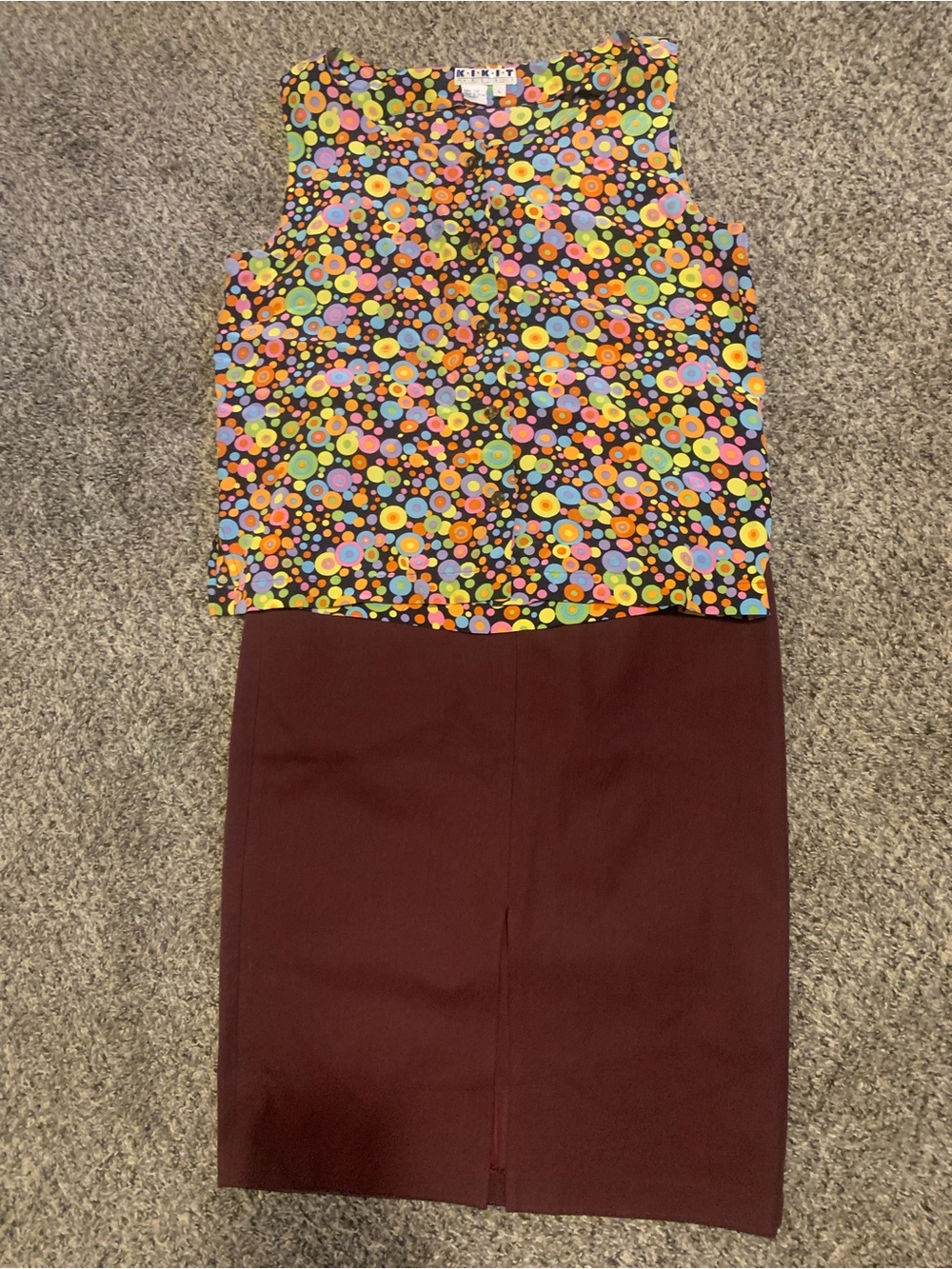 Banana Republic Burgundy Pencil Skirt
